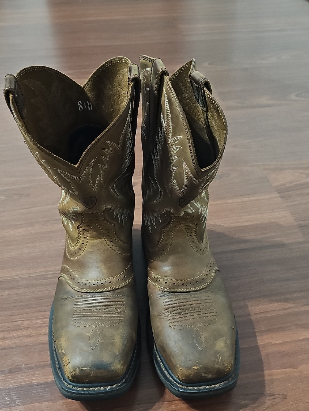 Ariat Brown Leather Cowboy Boots